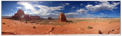 Pano-Towers Viewpoint-Arches Park-Utah
